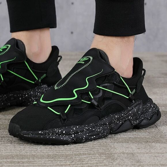 Adidas Ozweego Lace Up Black Sneakers Size 7 - Picture 4 of 9